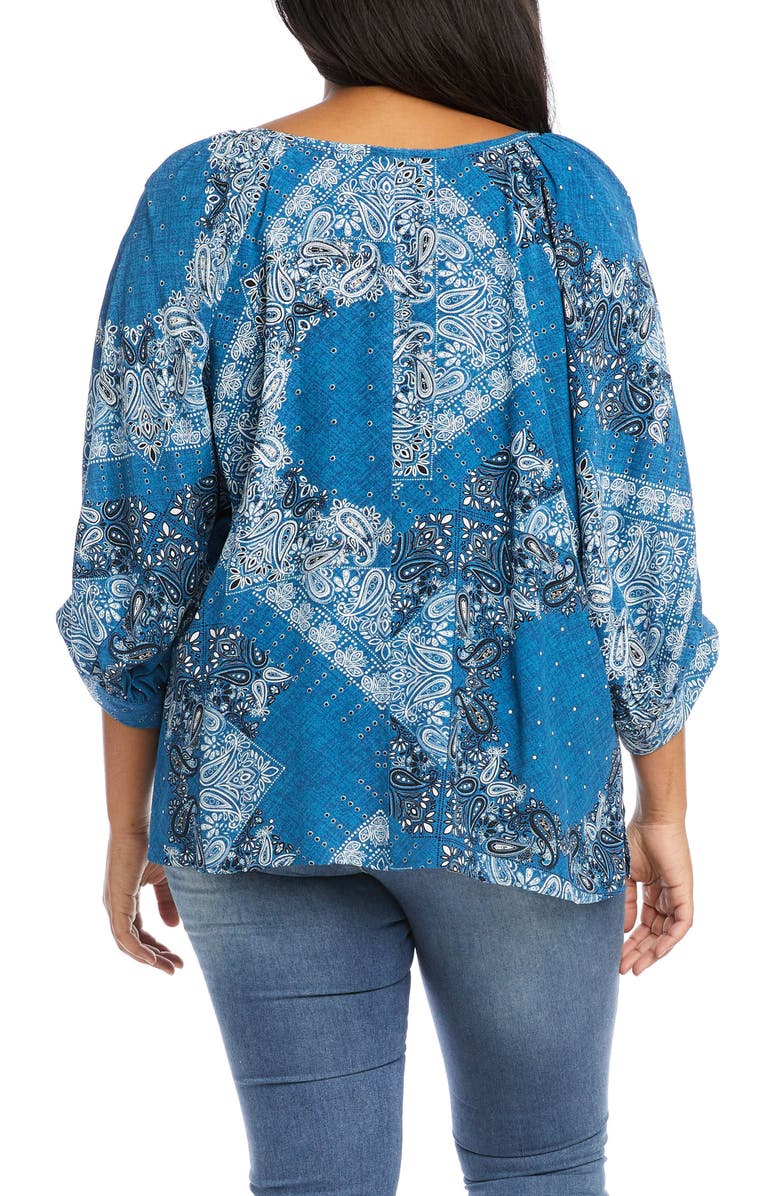 Karen Kane Blouson Sleeve Top, Alternate, color,