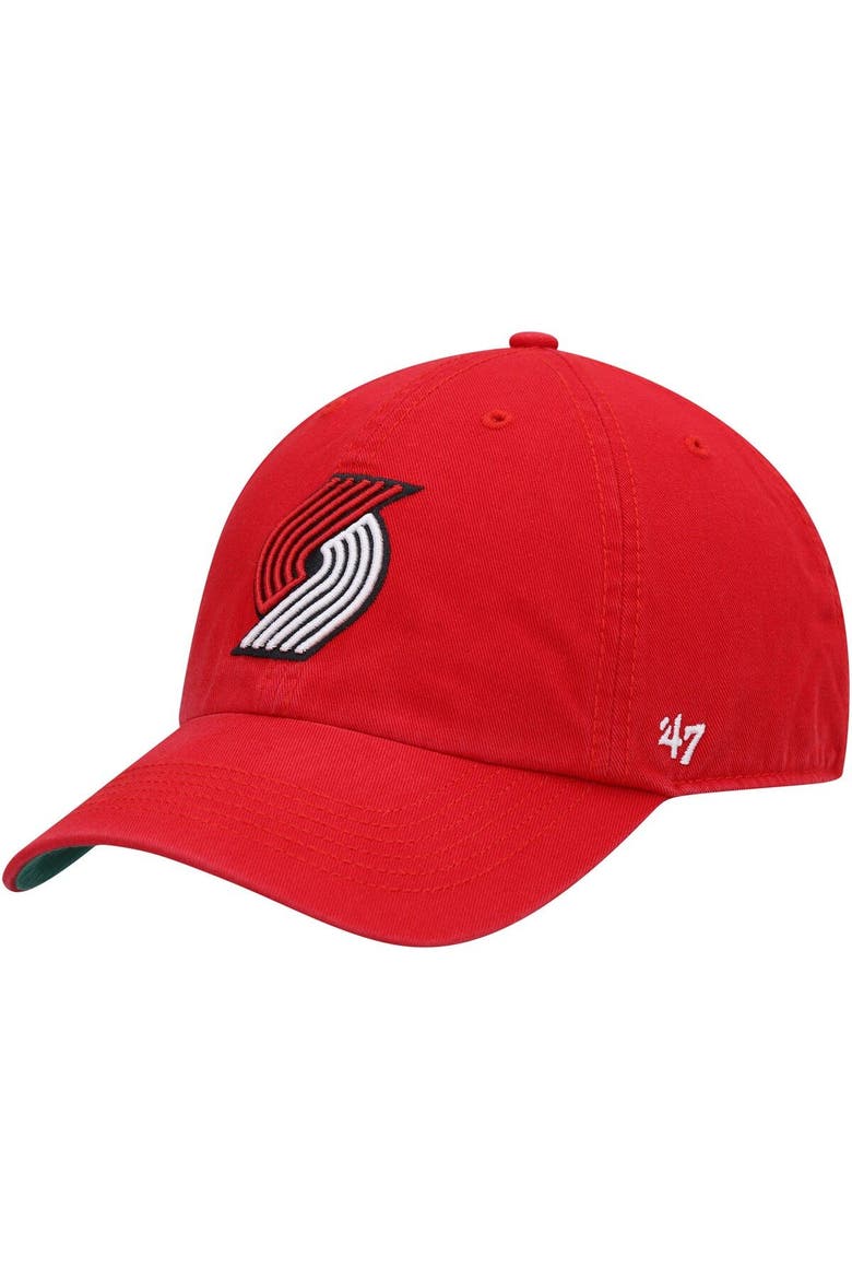 Men's '47 Red Portland Trail Blazers Franchise Fitted Hat, Main, color, Red