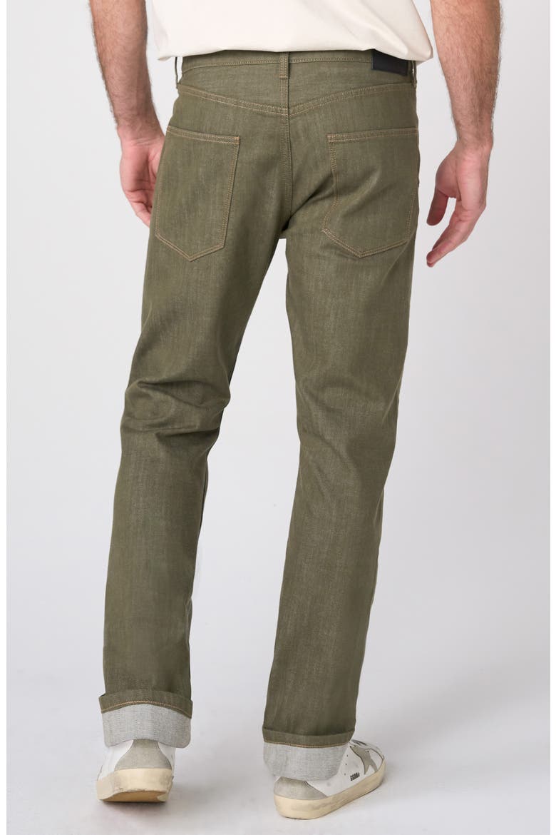 Preston Mid Rise Straight Leg Jeans, Alternate, color, OLIVE