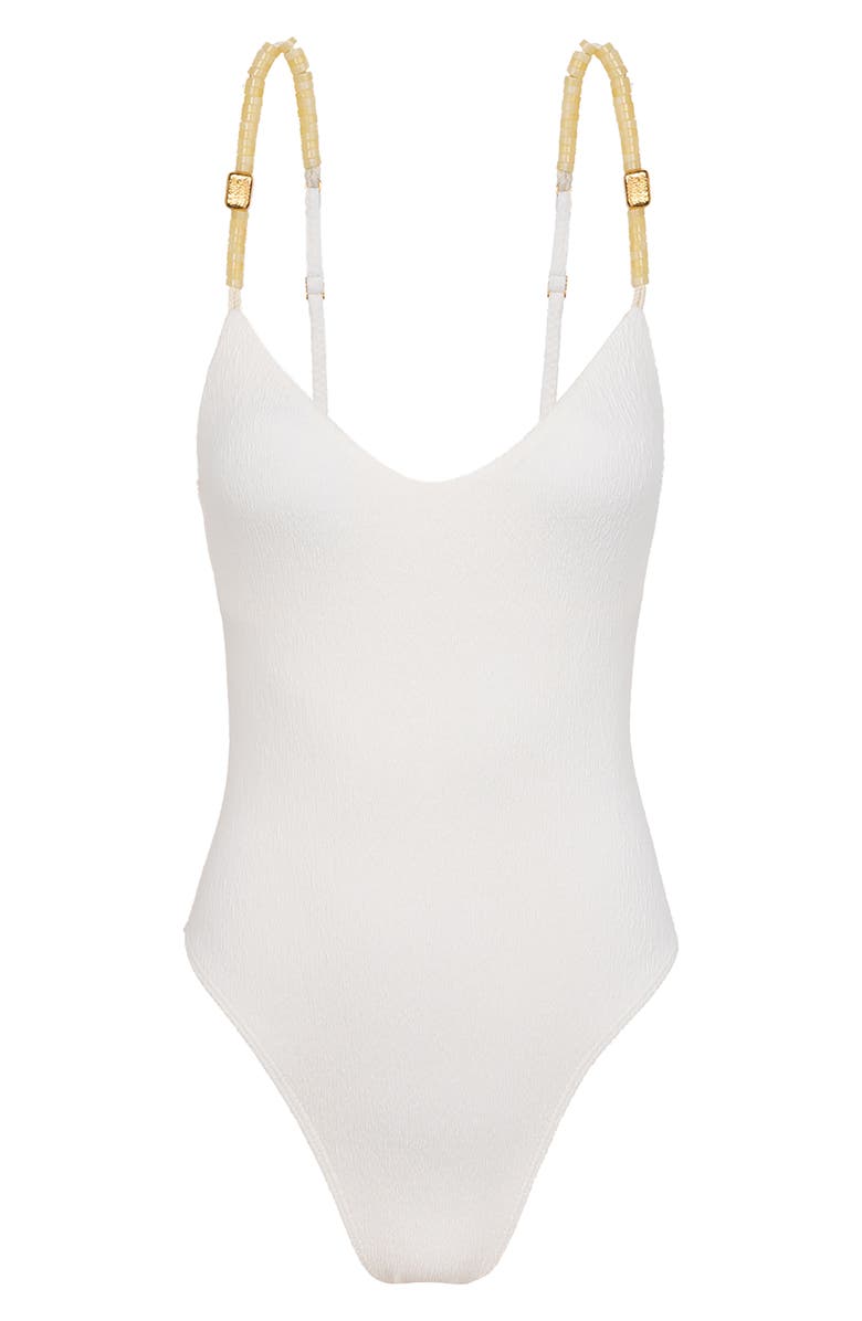 ViX Paula Hermanny Paige Claire One-Piece Swimsuit, Alternate, color, White