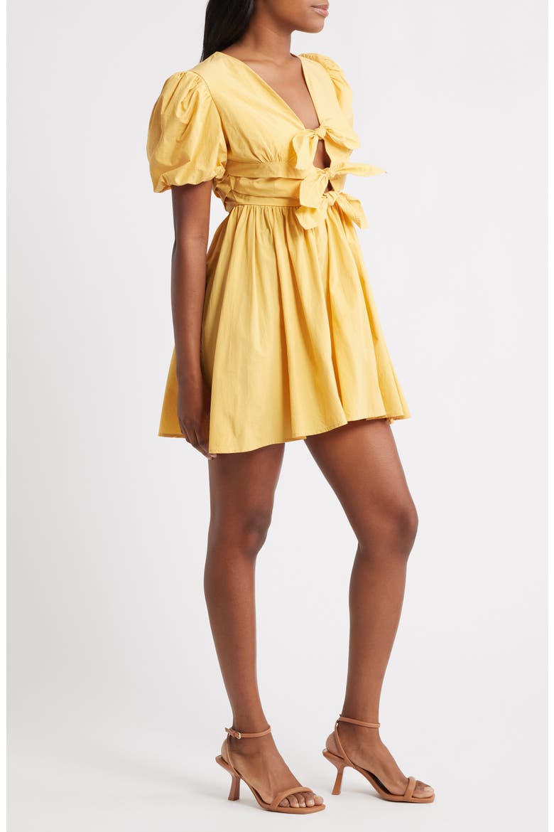 Serenade Minidress, Alternate, color, YELLOW