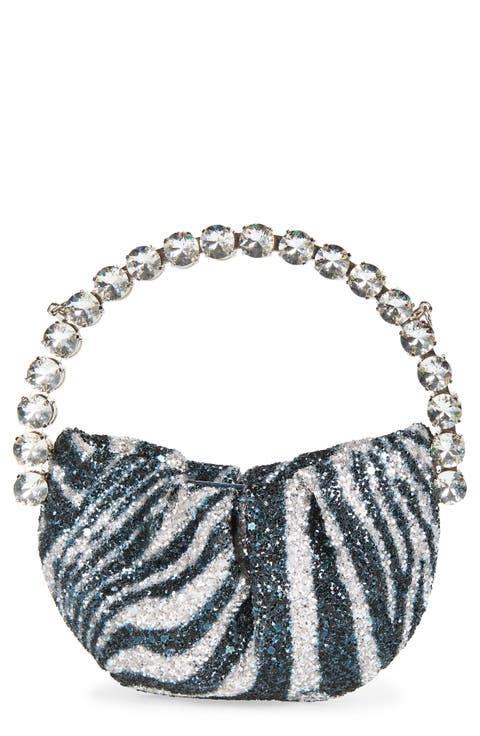Micro Beaded Satin Eternity Bag