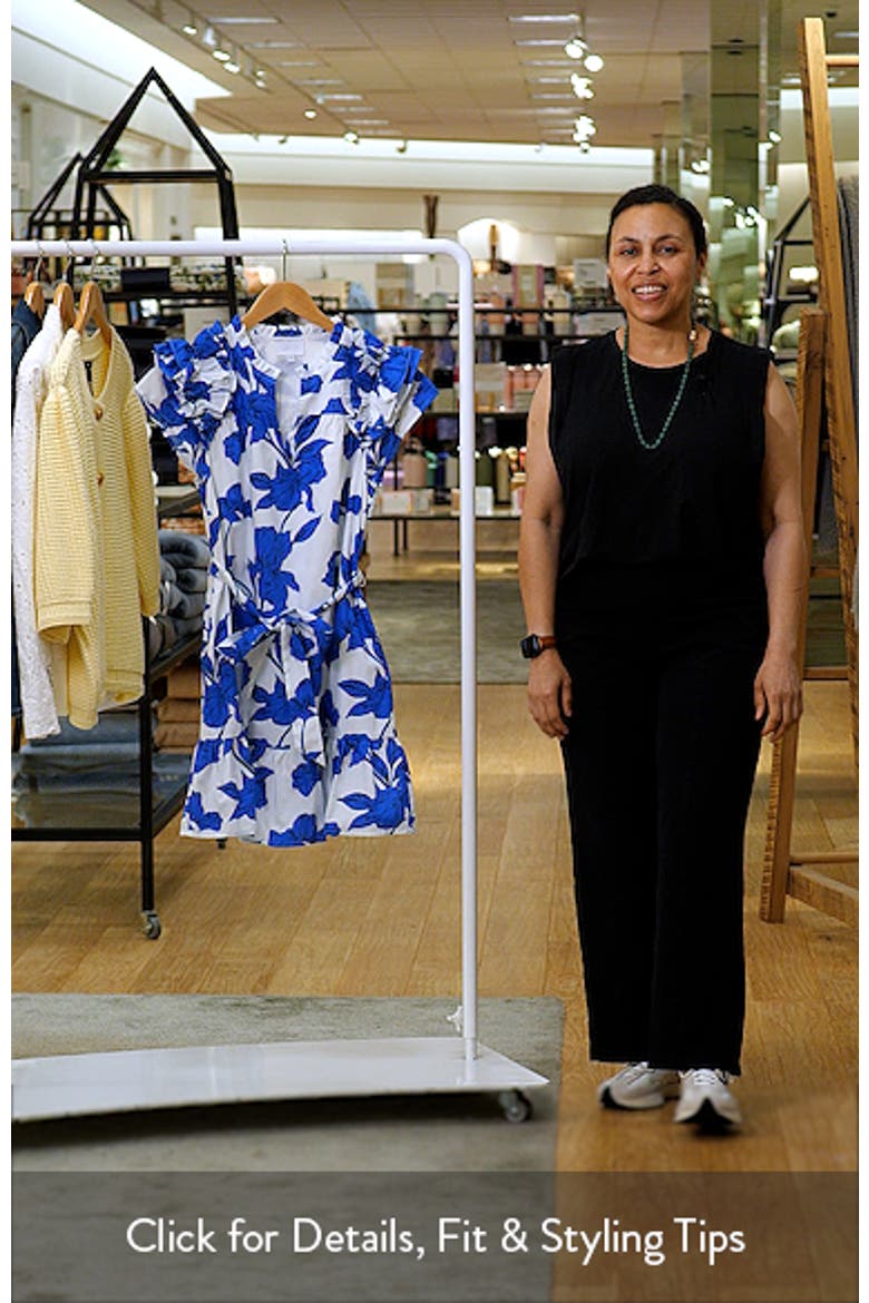 Ivonna Floral Ruffle Cotton Minidress video