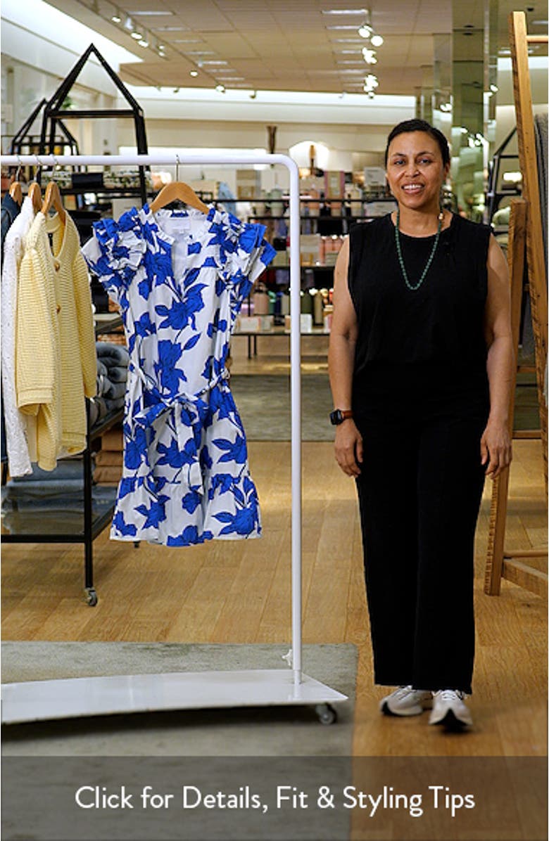 Ivonna Floral Ruffle Cotton Minidress, sales video thumbnail