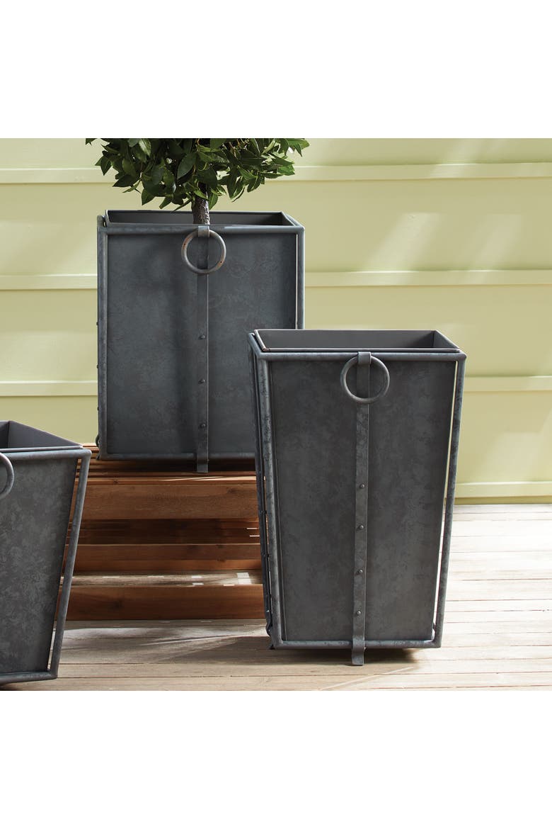 Callahan Square Planter, Alternate, color, Gray