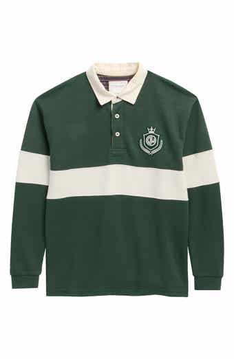 Kids' Striped Long Sleeve Polo