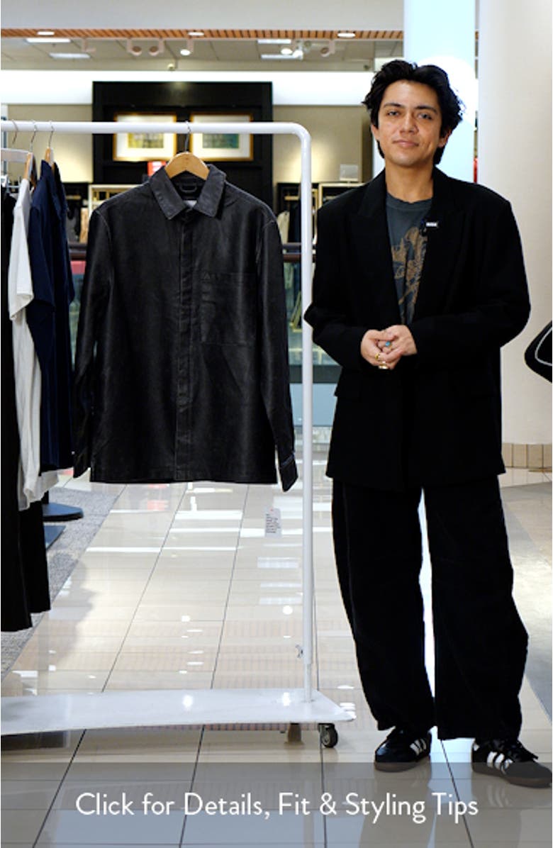 Faux Leather Shacket, sales video thumbnail