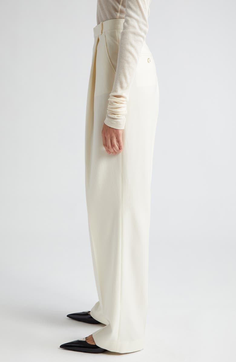 BITE Studios Ecole Wool Flannel Wide Leg Pants, Alternate, color, 