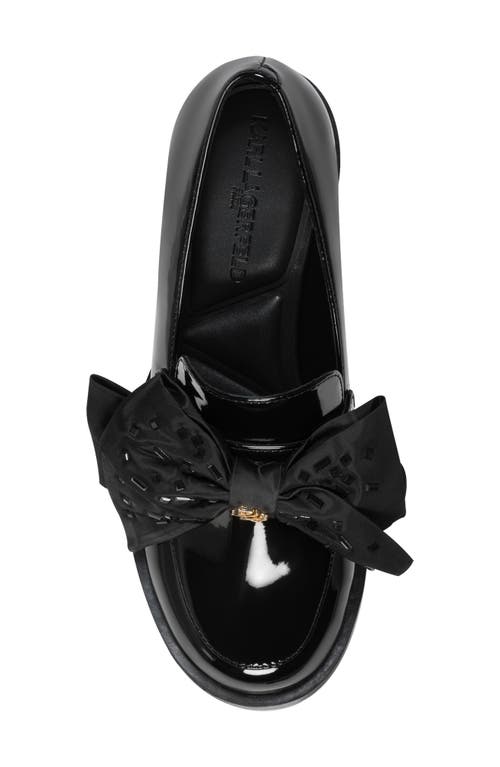 Karl Lagerfeld Paris Camilia Bow Loafer In Animal Print