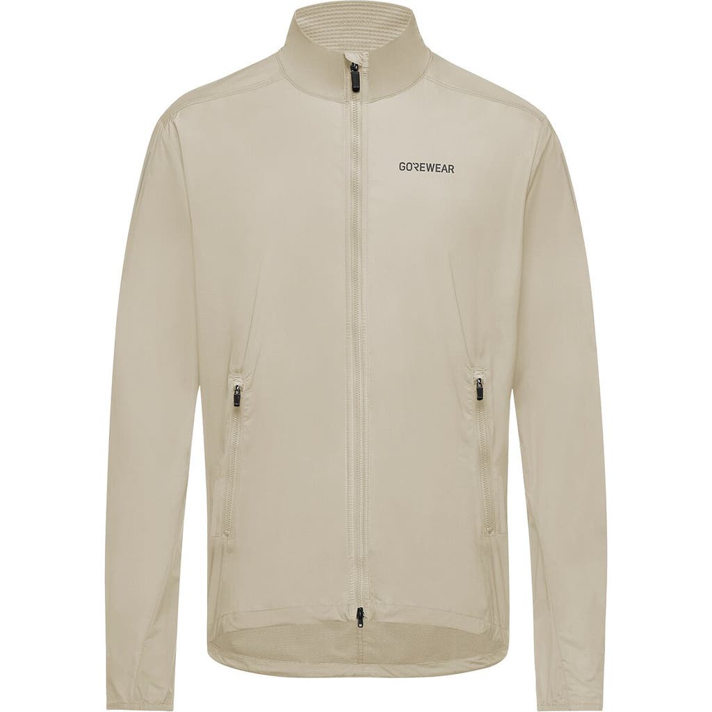 Gorewear Concurve 3d Graphic Windbreaker In Tech Beige