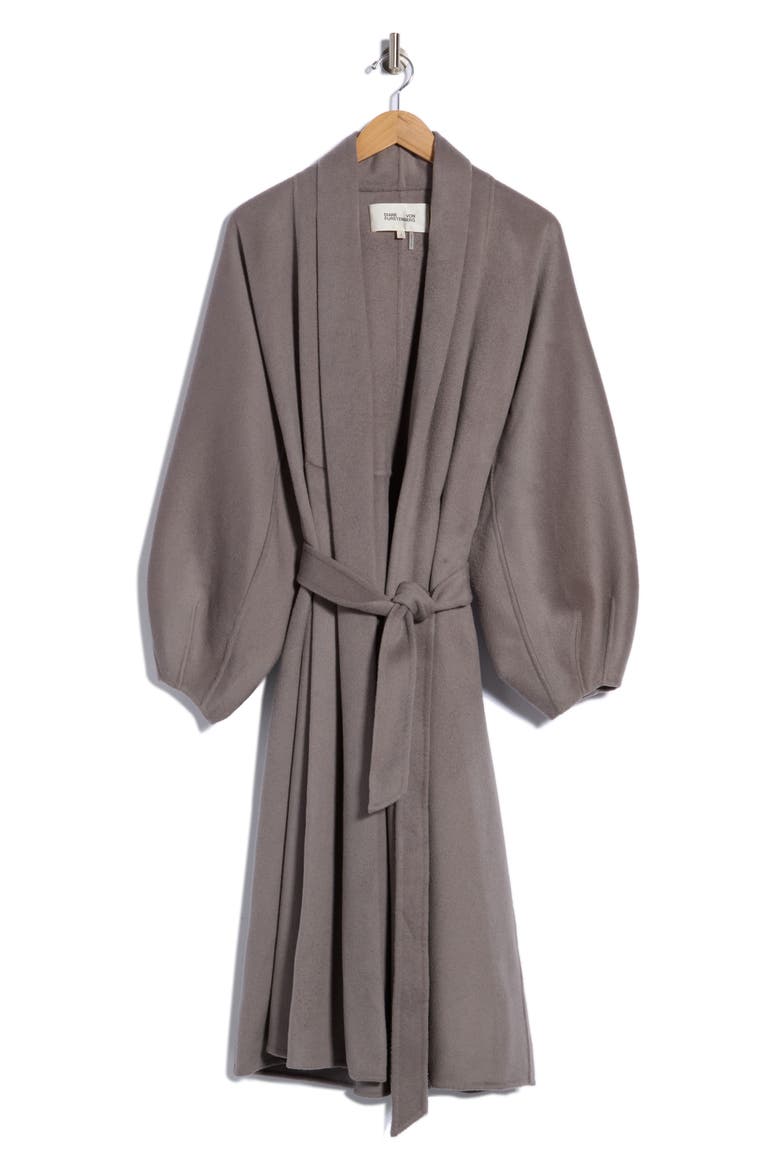 Tom Wool Coat with Balloon Sleeves, Alternate, color, ELEPHANT GREY