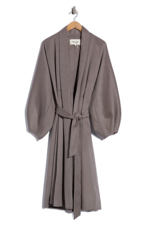 Tom Wool Coat with Balloon Sleeves