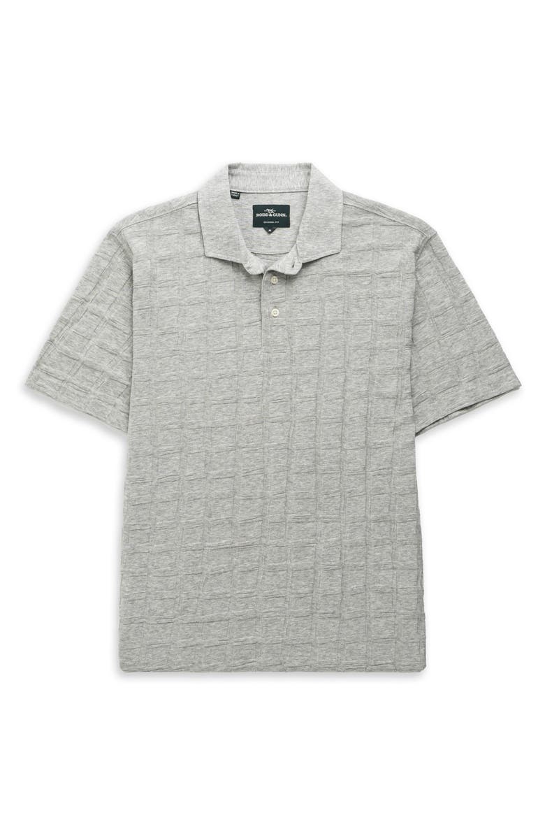 Rodd & Gunn Rosskeen Textured Cotton Polo, Alternate, color, Smoke