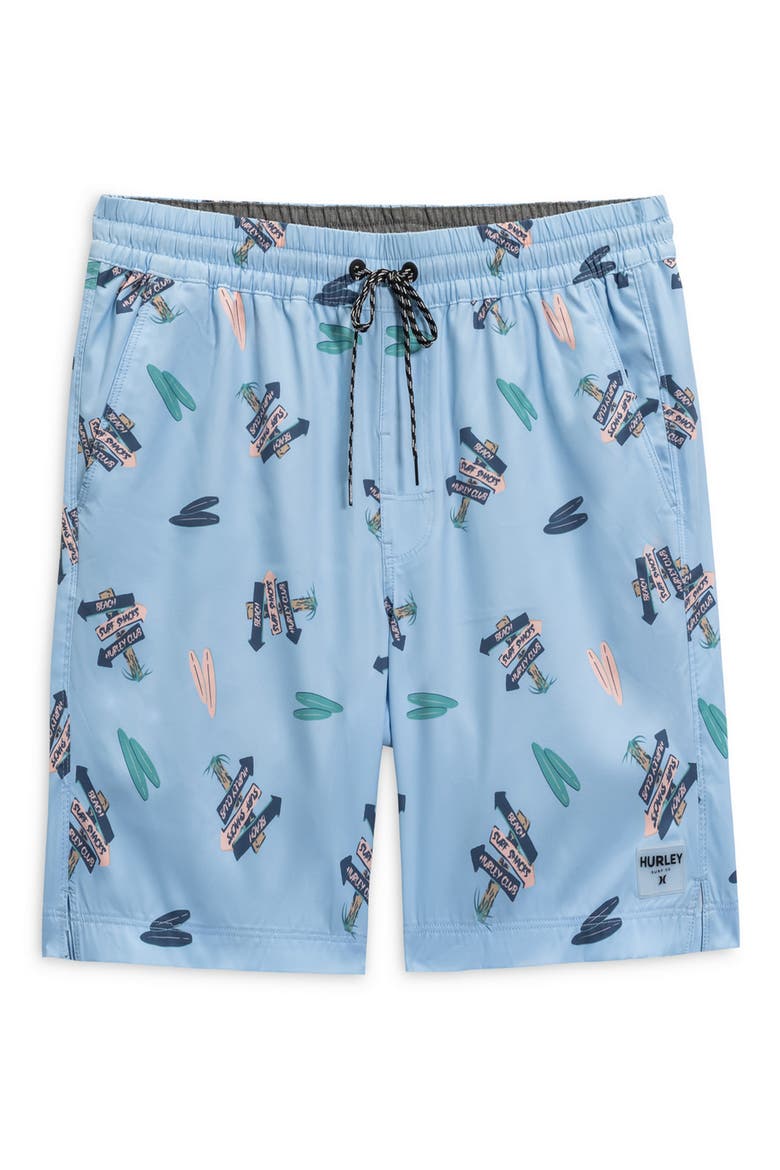 Roadsign Volley Swim Trunks, Main, color, MYSTIC BLUE