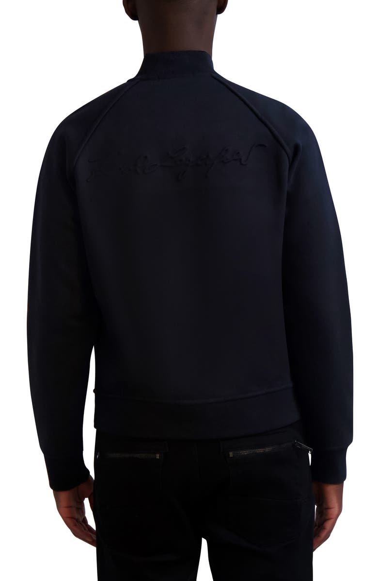 KARL LAGERFELD PARIS Fleece Bomber Jacket, Alternate, color, 