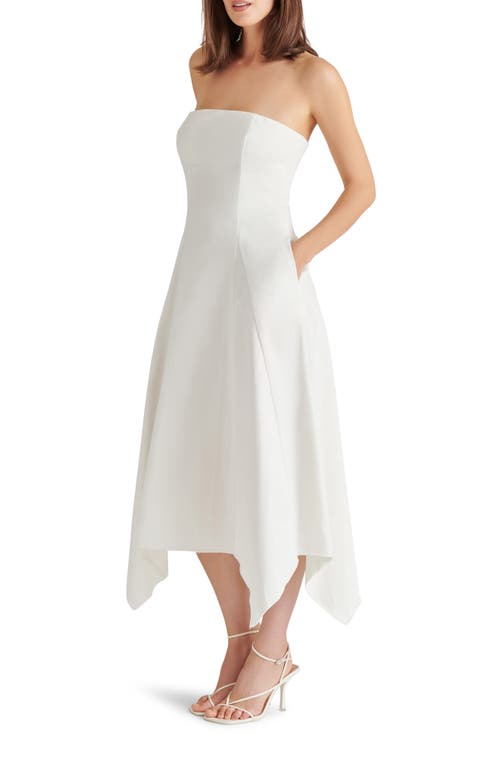 STEVE MADDEN STEVE MADDEN HARVEY STRAPLESS MIDI DRESS