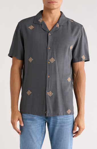 INDUSTRY REPUBLIC CLOTHING Embroidered Camp Shirt