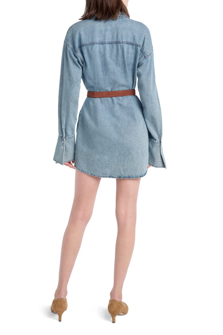 The Eyes On Me Denim Mini Shirtdress, Alternate, color, LEXINGTON