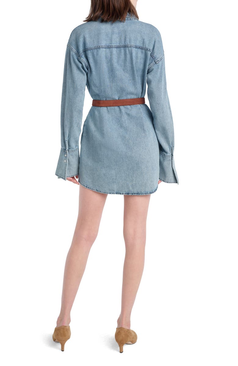 Favorite Daughter The Eyes On Me Denim Mini Shirtdress, Alternate, color, Lexington