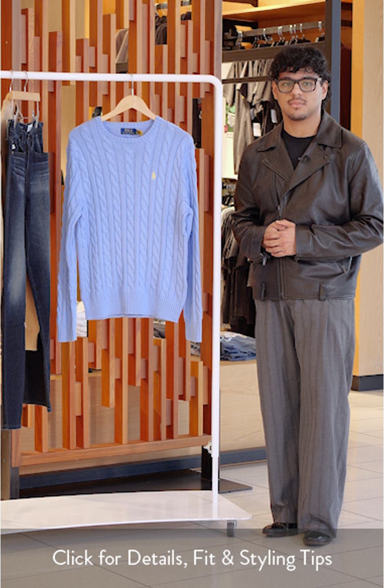 Cable Knit Cotton Sweater, sales video thumbnail