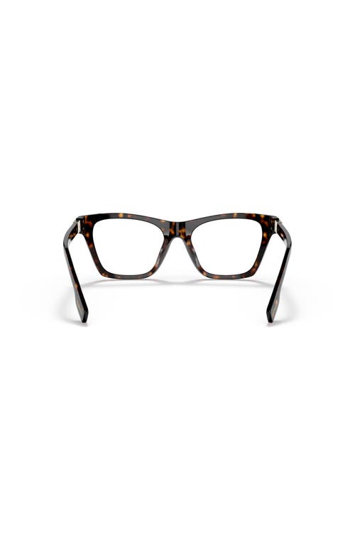 Burberry 52mm Square Optical Glasses In Brown