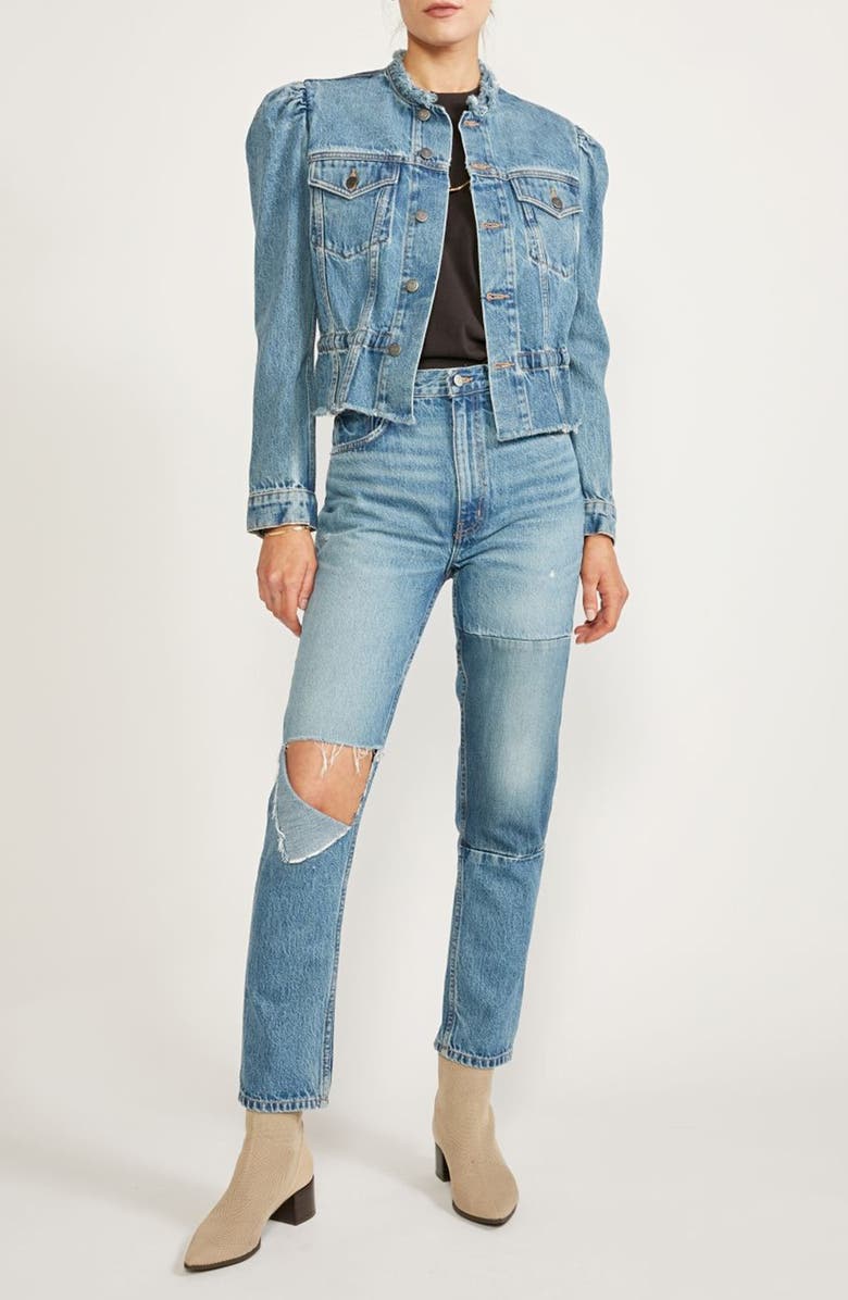 ÉTICA Remi Reconstructed Denim Jacket, Alternate, color,