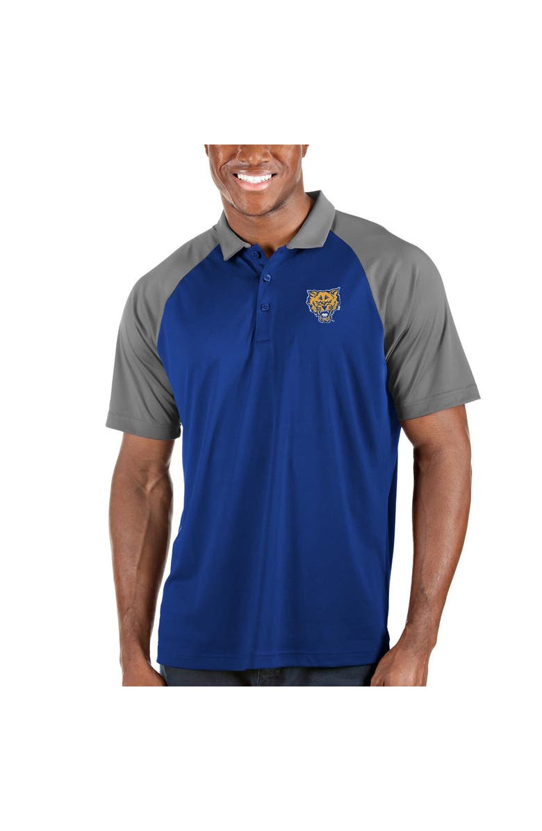 ANTIGUA Men's Antigua Royal/Gray Fort Valley State Wildcats Nova Polo, Main, color, 