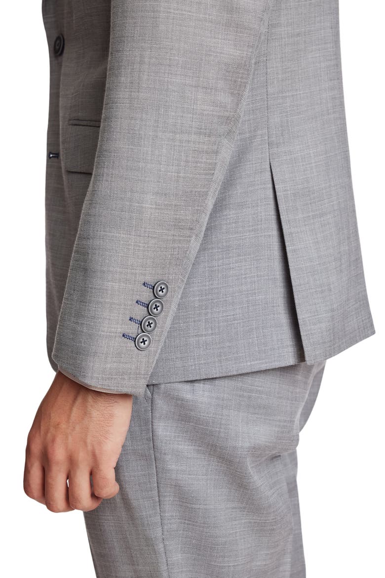 Dover Modern Fit Sport Coat, Alternate, color, LIGHT GREY SHARK