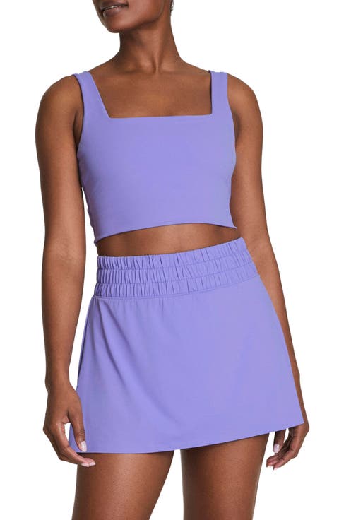 Square Neck Crop Tank Top