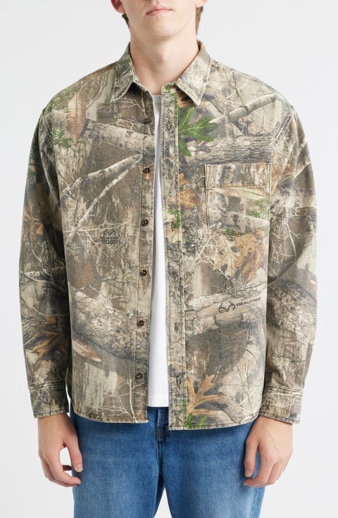 Camo Button-Up Shirt