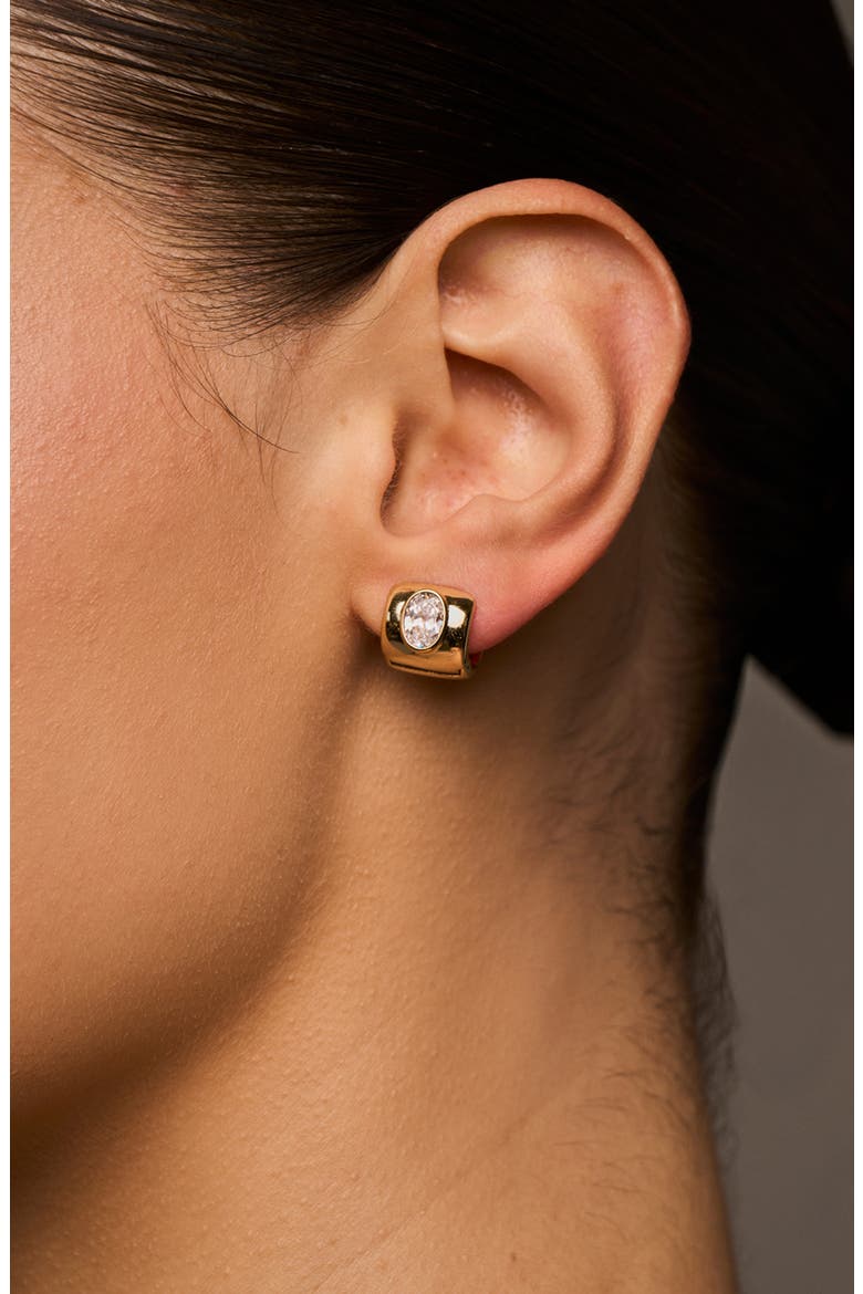Lustre Huggie Hoop Earrings, Alternate, color, GOLD