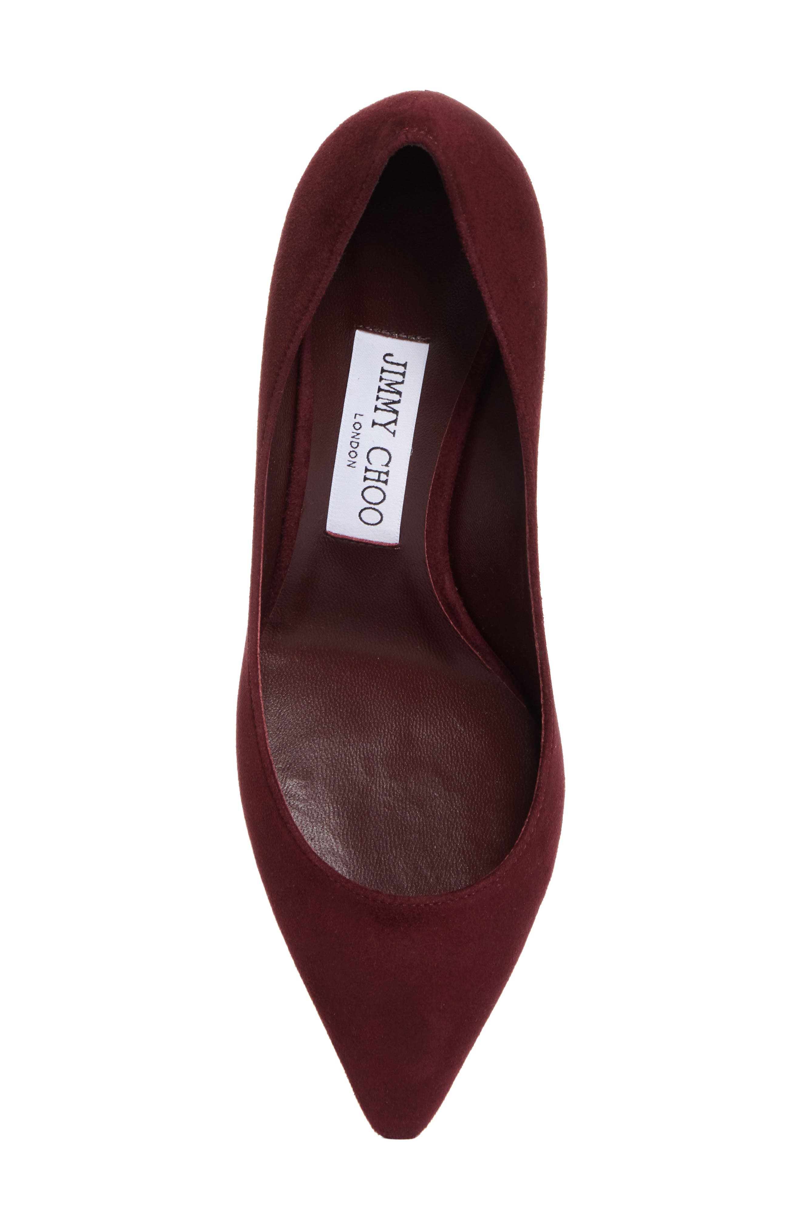 Jimmy Choo Romy Pointed Toe Pump, Alternate, color, Garnet