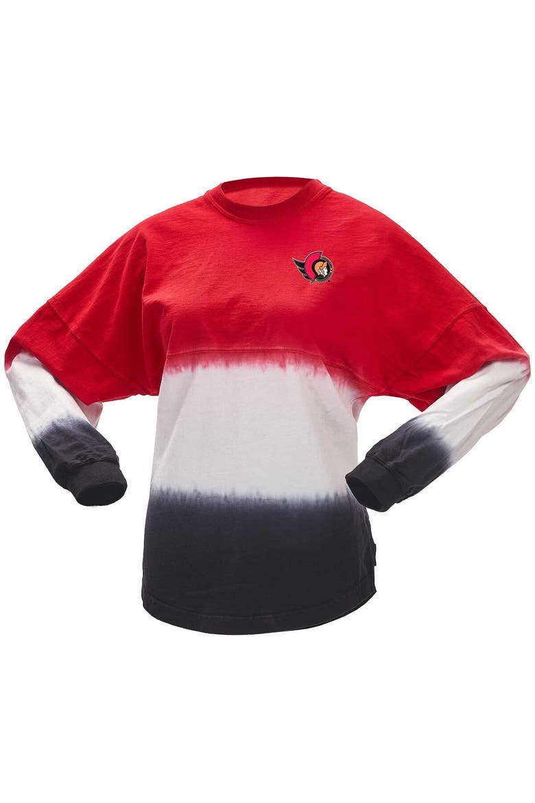 Women's Fanatics Branded Red/Black Ottawa Senators Ombre Long Sleeve T-Shirt, Alternate, color, Red