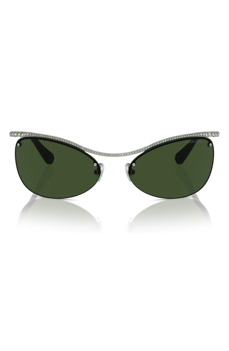 Swarovski 63mm Irregular Sunglasses, Main, color, 