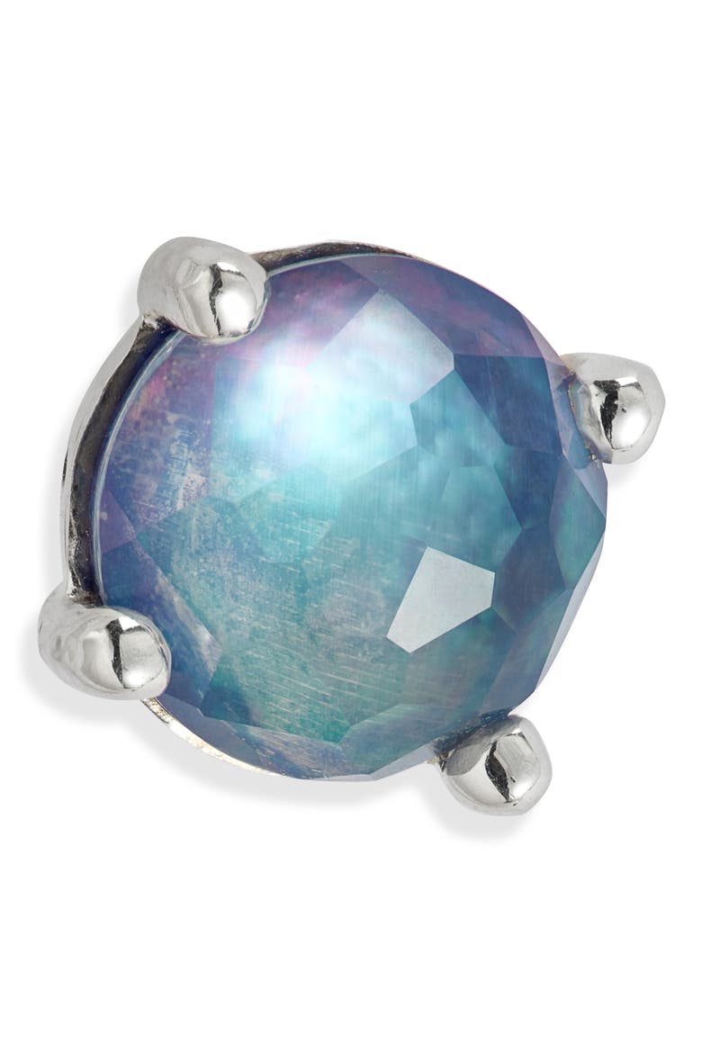 Rock Candy Mini Stud Earrings, Alternate, color, LAPIS/ PEARL