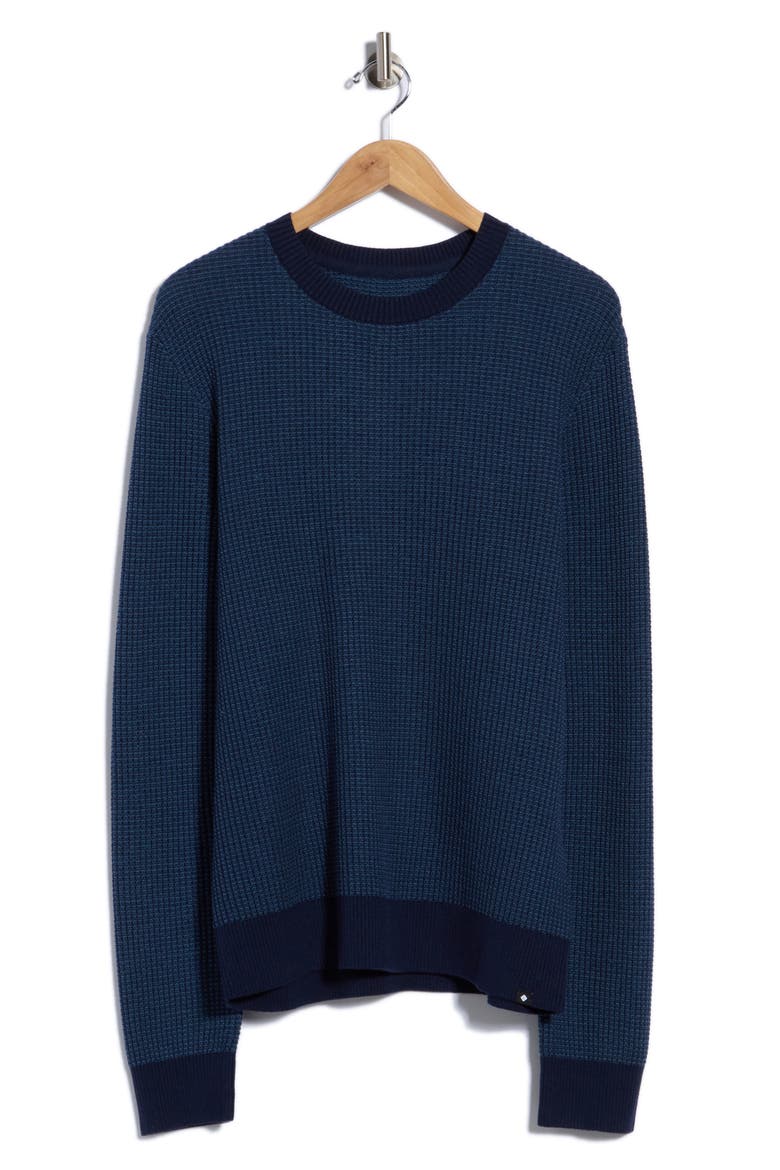 Tucker Thermal Crewneck Sweater, Main, color, NAVY