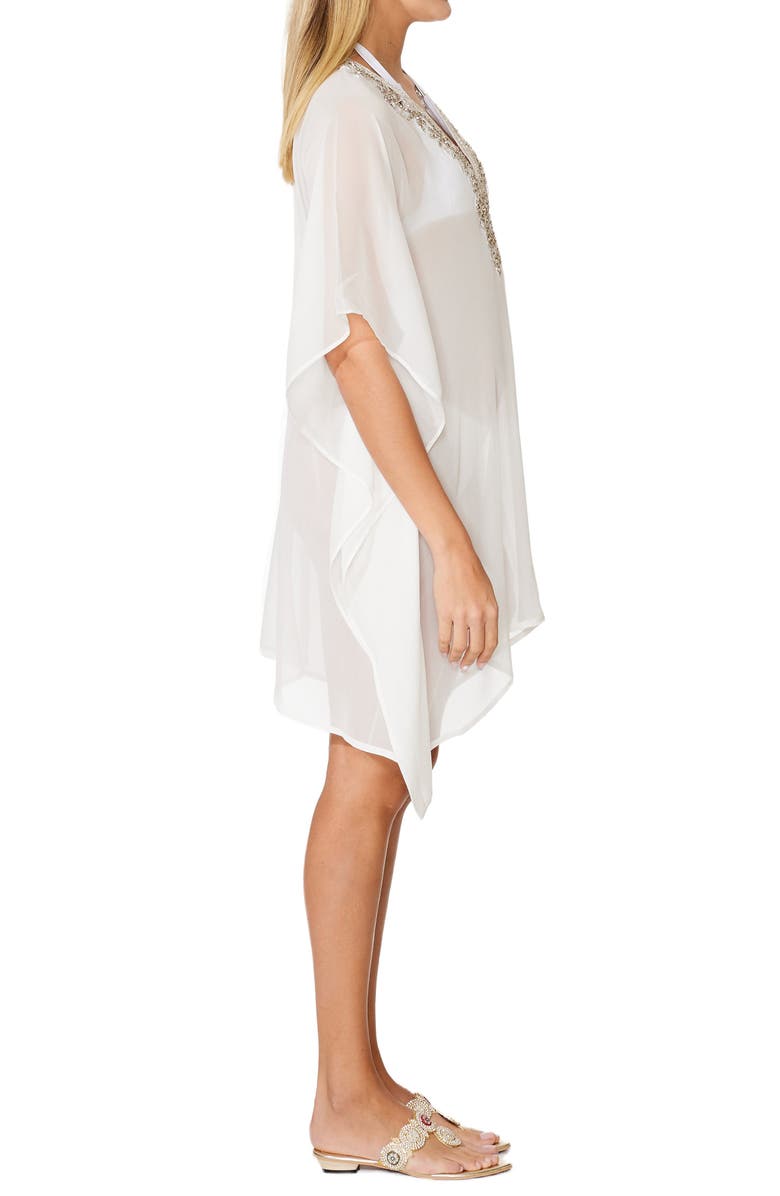 RANEES Beaded Cover-Up Tunic, Alternate, color, White