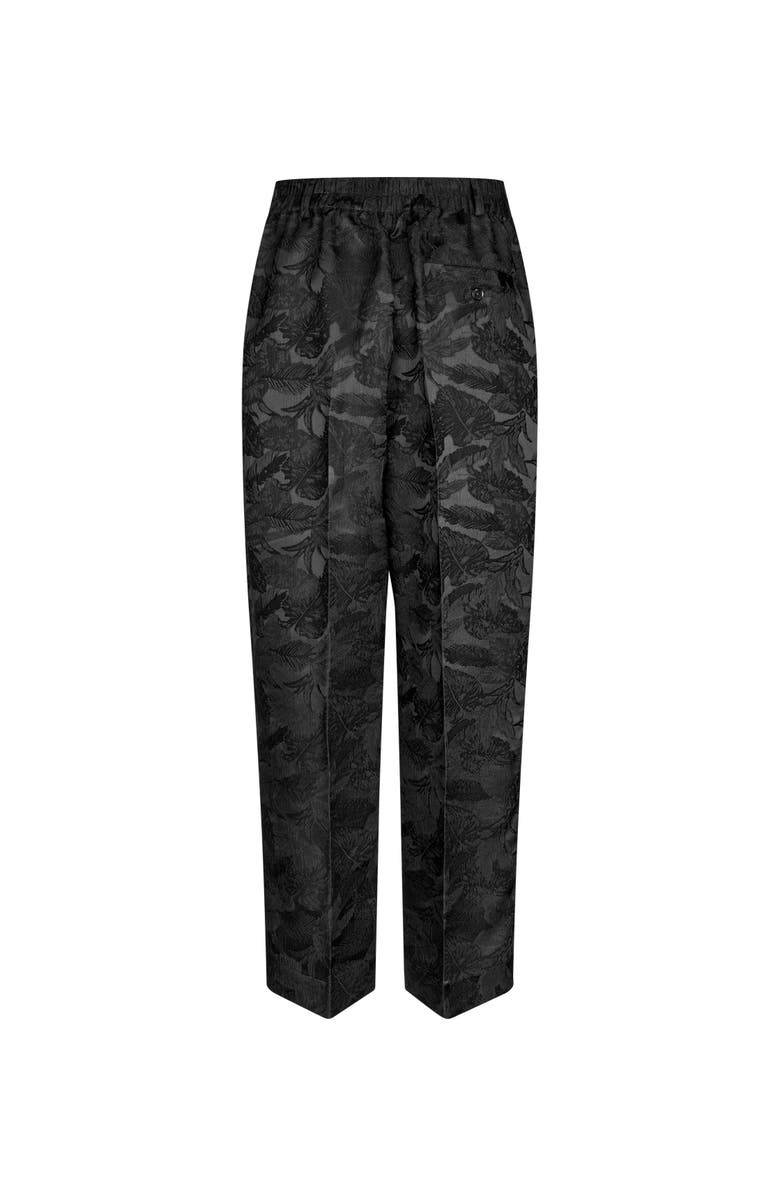Masai Copenhagen Maperli Jacquard Textured Pants, Alternate, color, Black