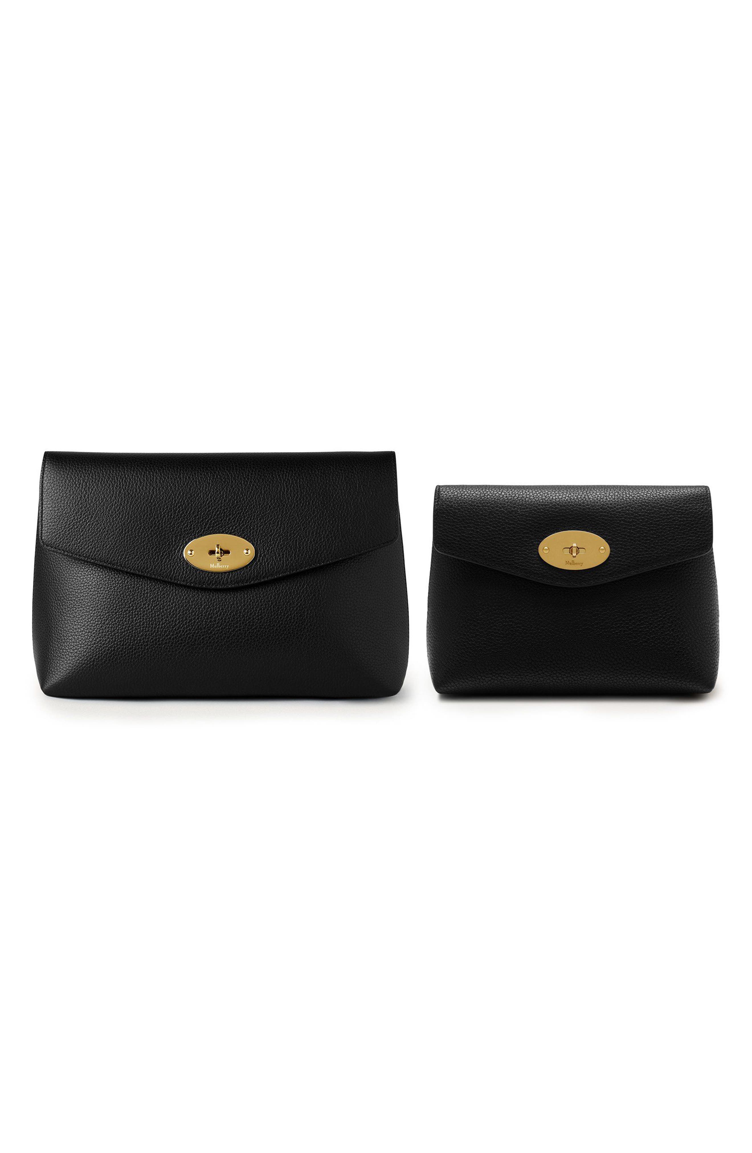 Large Darley Cosmetic Pouch, Alternate, color, BLACK