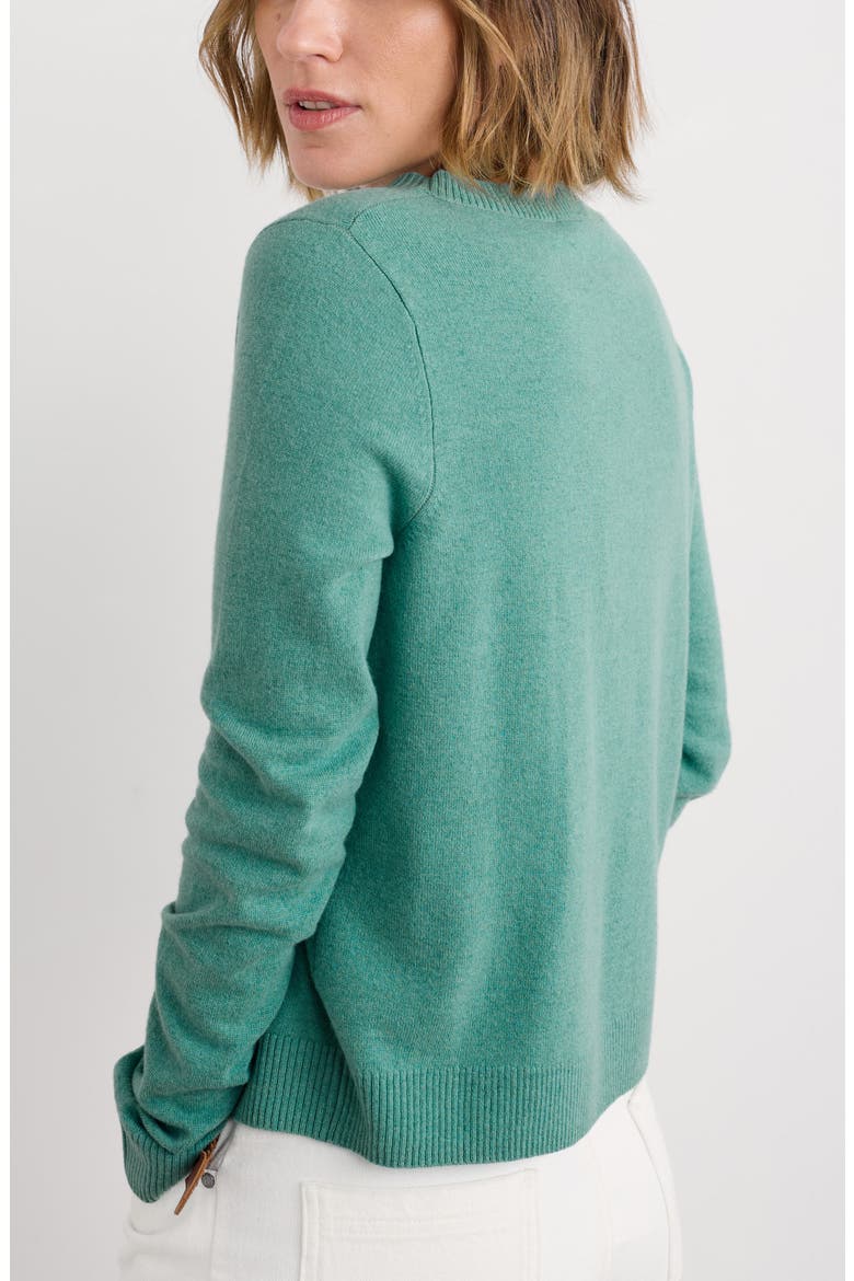 Greeb Rocks Merino Wool Blend Crewneck Sweater, Alternate, color, KNIT MELANGE SAGE LEAF