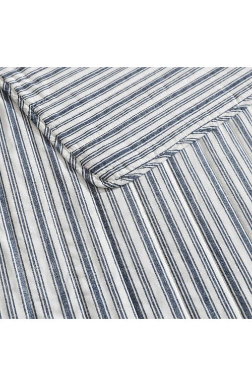 Nautica Coleridge Stripe Queen Quilt Set In Dark Blue
