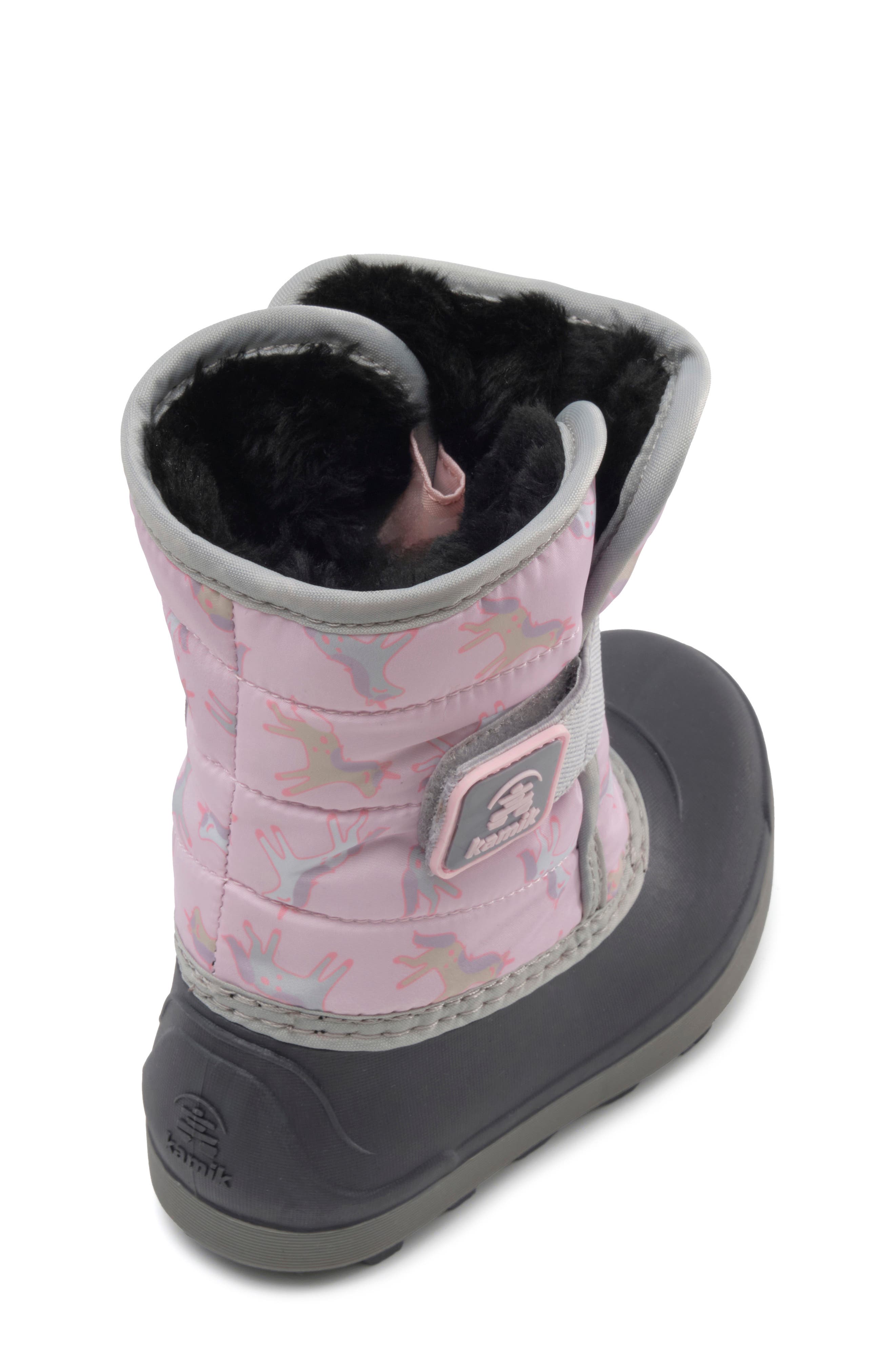 Kids' Snowbug 7 Waterproof Faux Fur Lined Boot, Alternate, color, LIGHT PINK