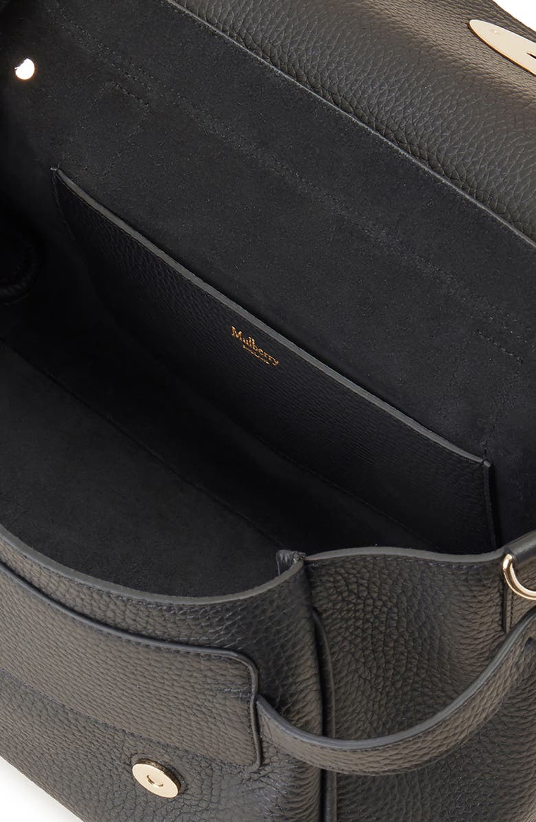 Mulberry Alexa Leather Satchel, Alternate, color, Black