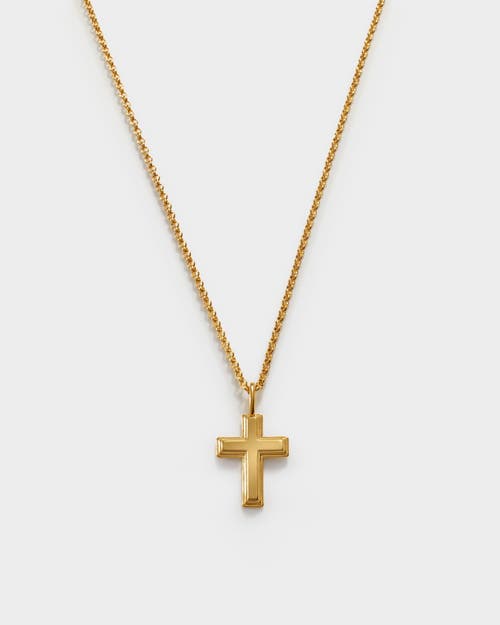 Katie Loxton Cross Waterproof Gold Necklace In Gold
