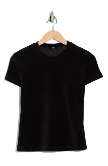 Theory Stretch Velour T-shirt In Animal Print