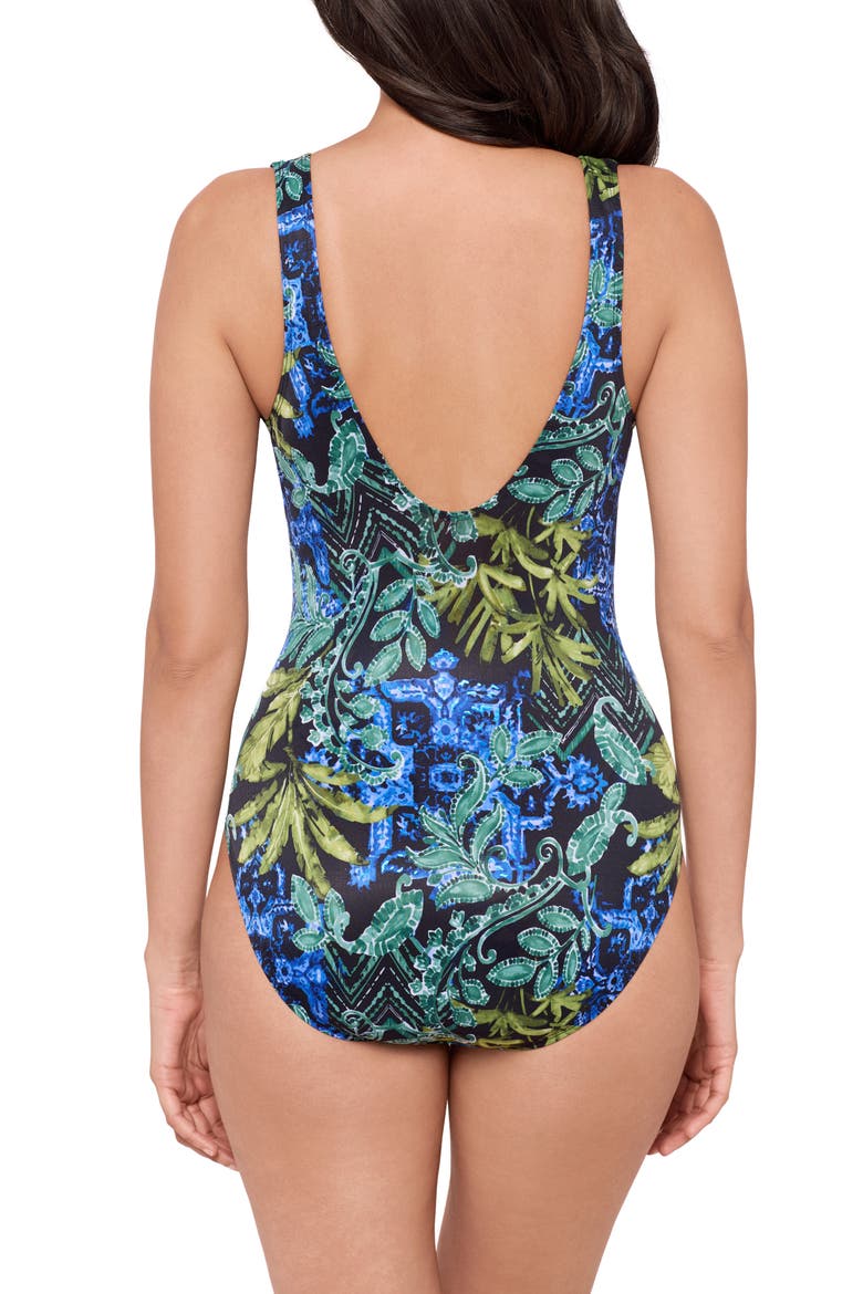 Gasparilla Escape One-Piece Swimsuit, Alternate, color, BLACK/ MULTI