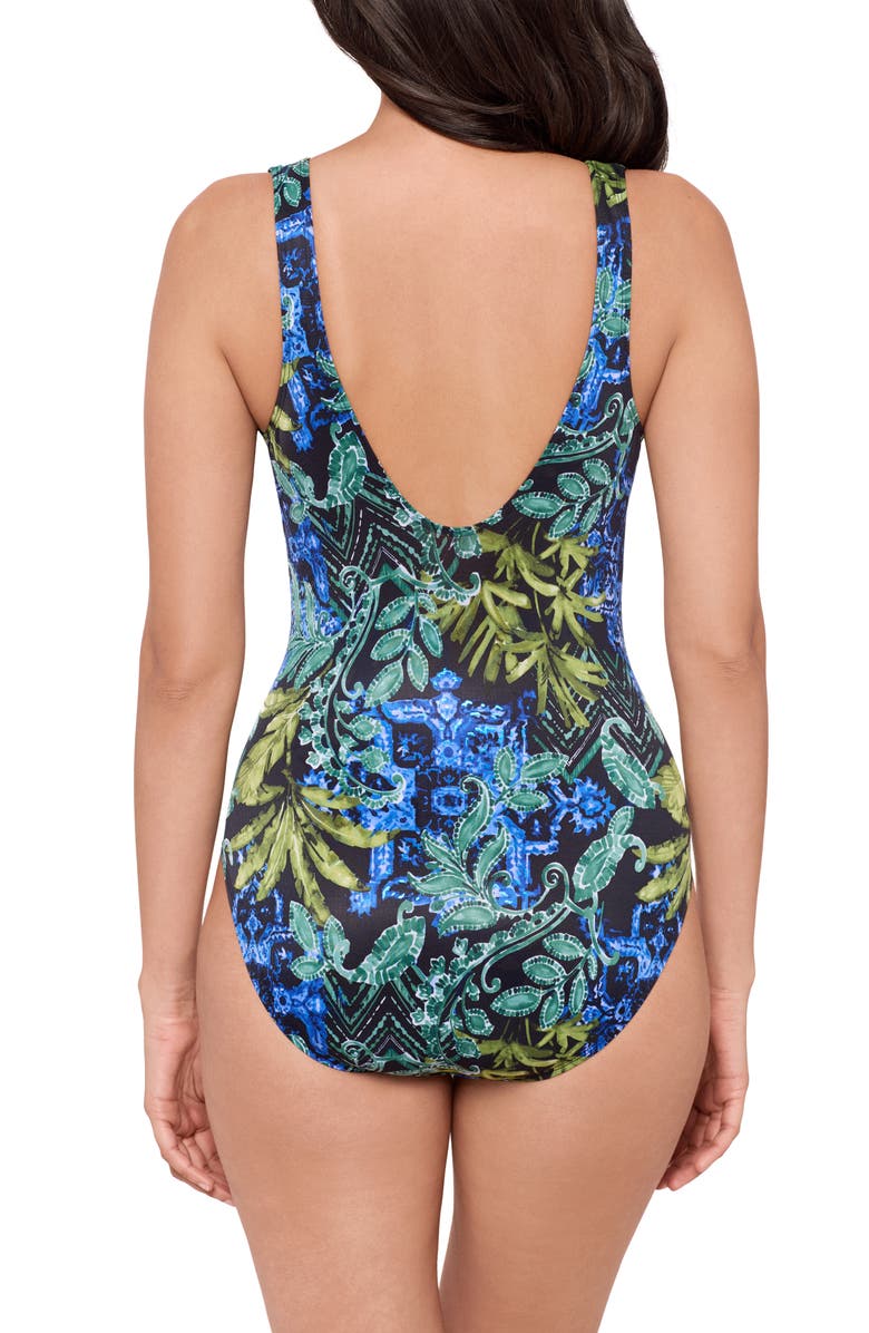 Miraclesuit<sup>®</sup> Gasparilla Escape One-Piece Swimsuit, Alternate, color, Black/ Multi
