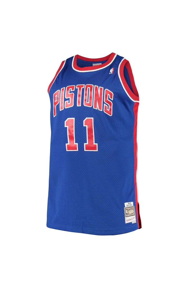 Mitchell & Ness Men's Mitchell & Ness Isaiah Thomas Royal Detroit Pistons Big & Tall Hardwood Classics Jersey, Alternate, color, 