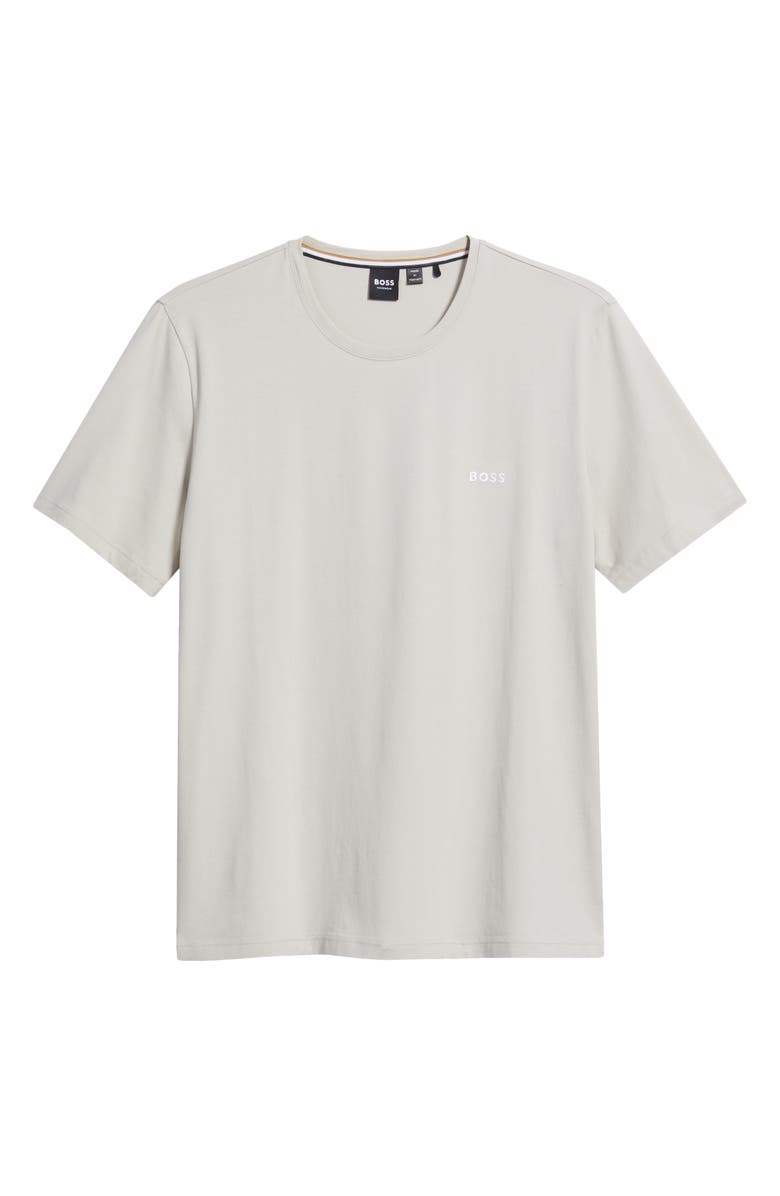 BOSS Mix Match Stretch Cotton Pajama T-Shirt, Main, color, Open Grey