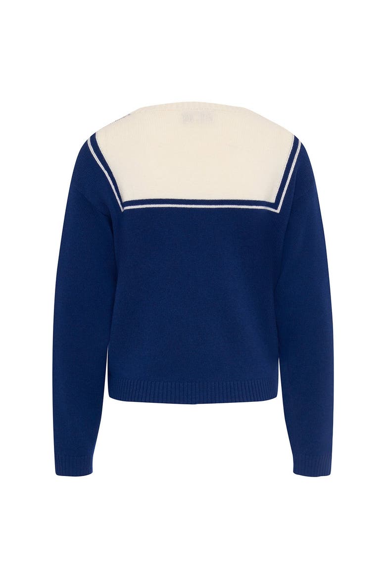 Sailor Pullover With Tromp L´Oeil Effect, Alternate, color, Blue